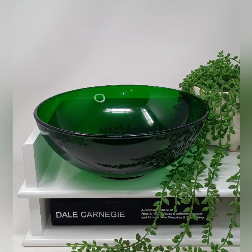 Green Glass Bowl
